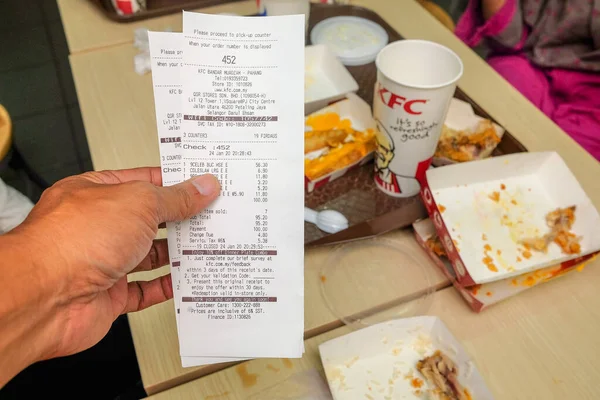 Muadzam Shah Enero 2020 Kentucky Fried Chicken Kfc Restaurante Comida — Foto de Stock