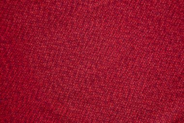 Kırmızı yün keten kumaş arka plan makrosu