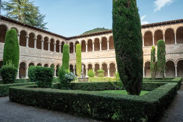 Vista Del Claustro Del Monasterio Ripoll —  Fotos de Stock