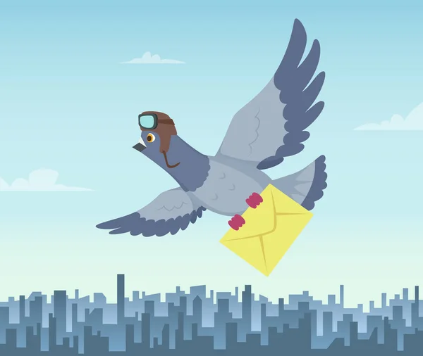 Pigeon carrying letter Stock Vectors, Royalty Free Pigeon carrying