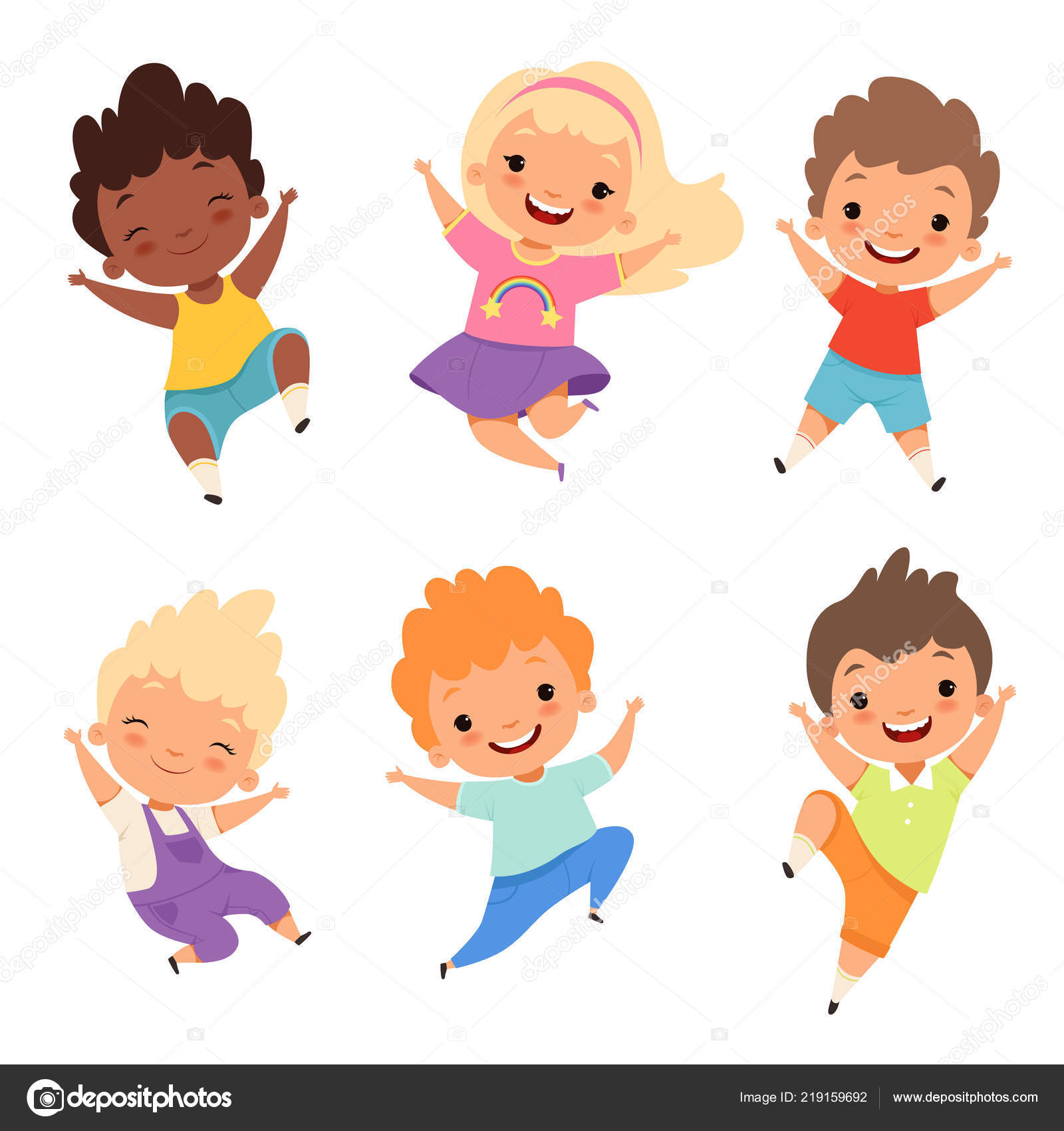 Jumping Kids Happy School Children Smile Laugh Boys And Girls Playing Vector Cartoon Characters Vector Image By C Onyxprj Vector Stock Jumping Kids Happy School Children Smile Laugh Boys And Girls Playing Vector Cartoon Characters Vector Image By C Onyxprj Vector Stock