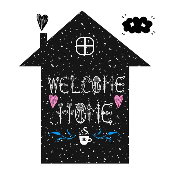 Welcome Home Card Stock Illustration - Download Image Now - Home Interior,  Welcome Sign, Text - iStock