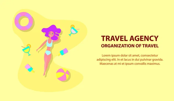 Una Chica Hippie Pasea Perro Mujer Muestra Signo Victoria Paz — Vector