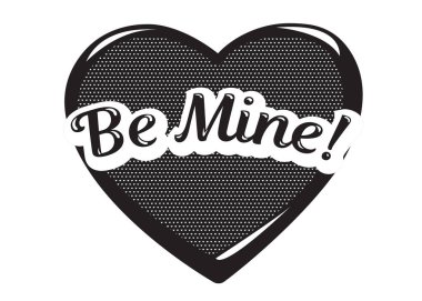 Tek renkli vektör olmak benim konuşma balonu. Siyah ve beyaz duygusal simge izole. Çizgi ve çizgi film tarzı