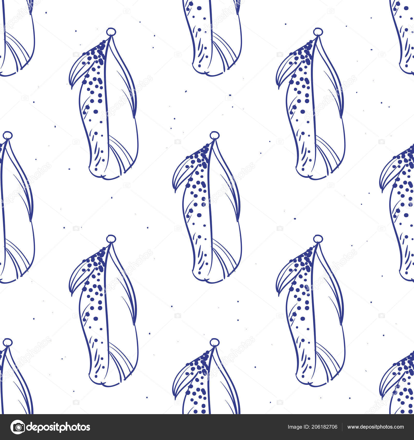 Différents Ailes Sauvages Oiseaux Volants Sans Soudure De Fond Illustration Vectorielle