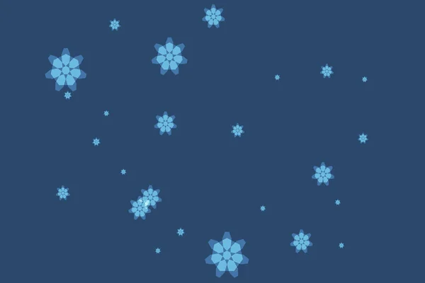 Christmas Abstract Background Snowflakes Seasonal Winter Collection Illustration — Stock Photo, Image