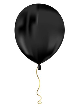 Beyaz arka plana yansıyan kara cadılar bayramı uçan balonu. Cadılar Bayramı vektör koleksiyonu