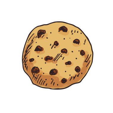 Beyaz arka plan üzerinde izole Noel kurabiye. Geleneksel Noel tedavi. Vektör çizim