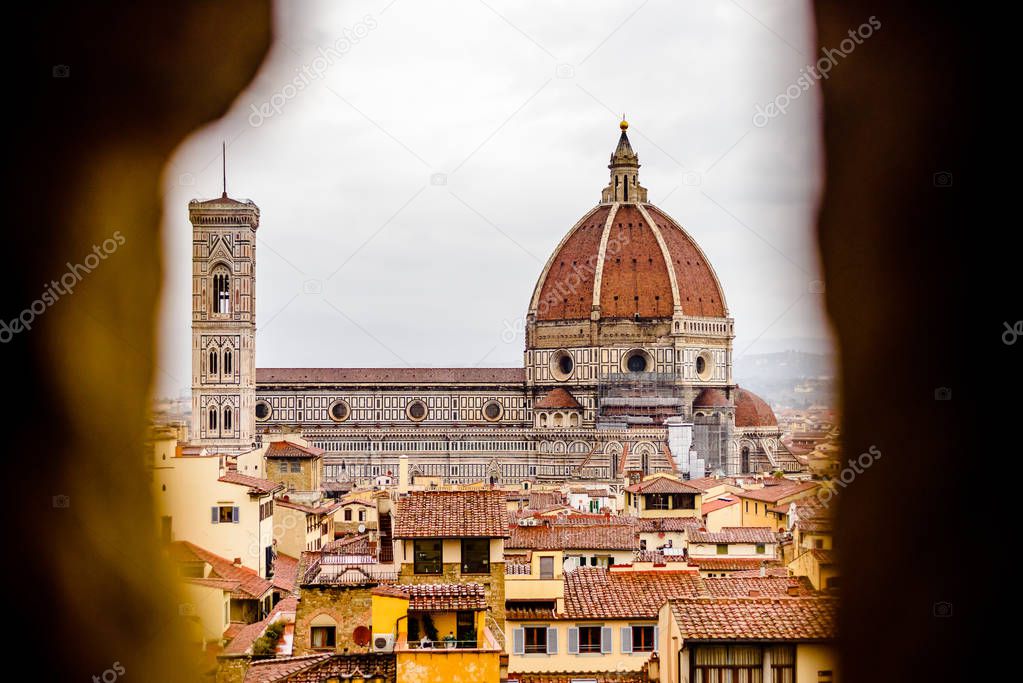 Landscape of the Florence, Italy, panorama, spring in Italy