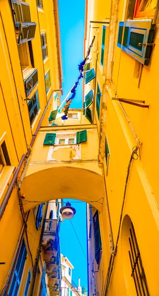 Colorful Buildings Monterosso Cinque Terre Italy Sunny Day — Stock Photo, Image