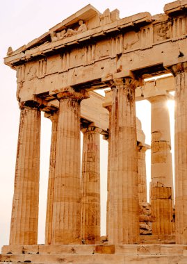 Atina, Yunanistan 'da Akropolis' te partenon