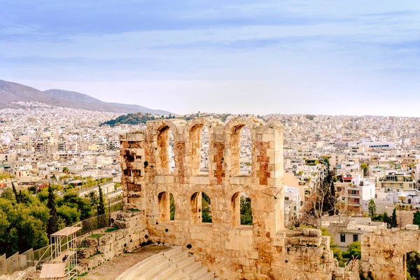 Acropolis Athens Architectural Monument Tourist Attraction Tourism — Stock Photo, Image