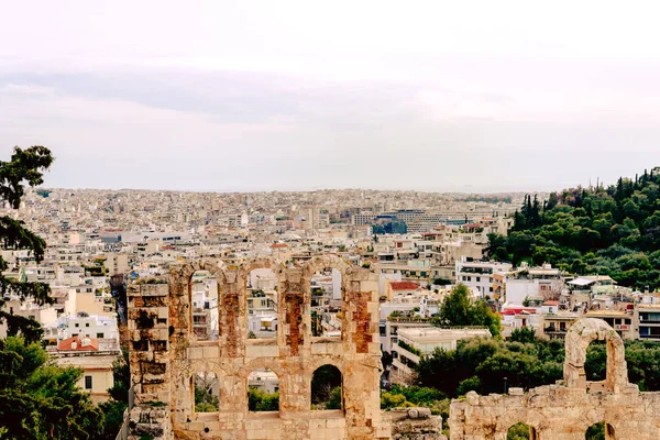 Acropolis Athens Architectural Monument Tourist Attraction Tourism — Stock Photo, Image