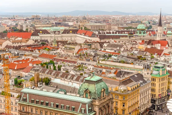 Vienna City Panorama Uitzicht Vanaf Stephankathedraal Oostenrijk — Stockfoto