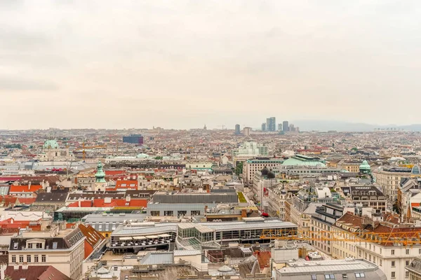 Wiedeń Zobacz Panoramę Katedry Stephan Austria — Zdjęcie stockowe