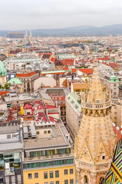 Vienna Panoráma Szent István Katedrális Ausztria — Stock Fotó