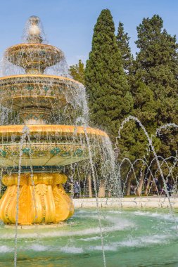 Bir çeşme, Bakü Azerbaycan yakın çekim.