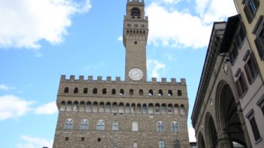 Piazza della Signoria ve Palazzo Vecchio, Florence, İtalya