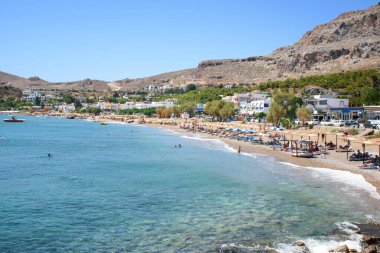 Archangelos (RHODES, GREECE) yakınlarındaki Stegna plajı manzarası)