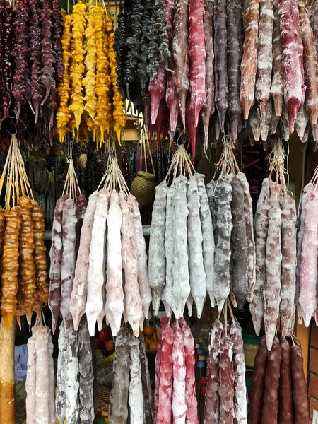 Delicioso Postre Georgiano Mercado Tiflis —  Fotos de Stock