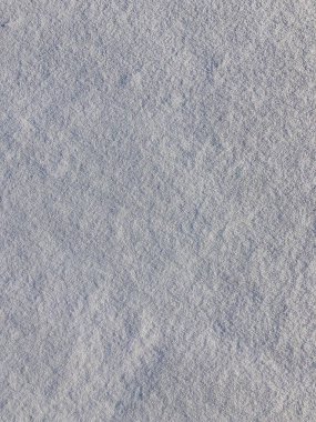 Parkta kışın güzel saf kar   