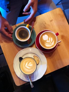 Kafede cappuccino, Americano ve latte