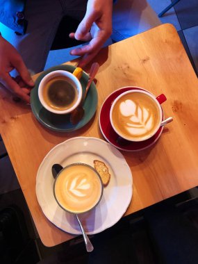 Kafede cappuccino, Americano ve latte