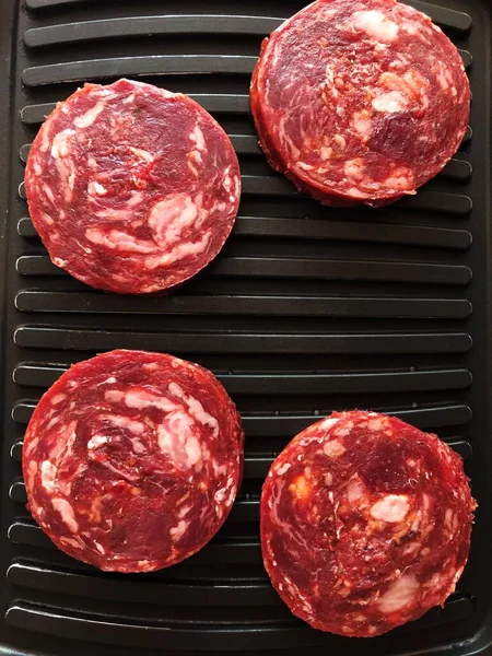 Filetes Frescos Ternera Para Cocinar Cerca —  Fotos de Stock