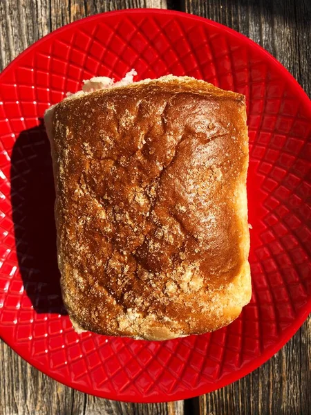 Leckeres Frisches Brot Mit Zucker Und Vanille — Stockfoto