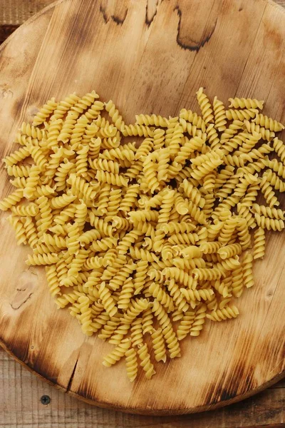 Pasta Shape Heart Table — Stock Photo, Image