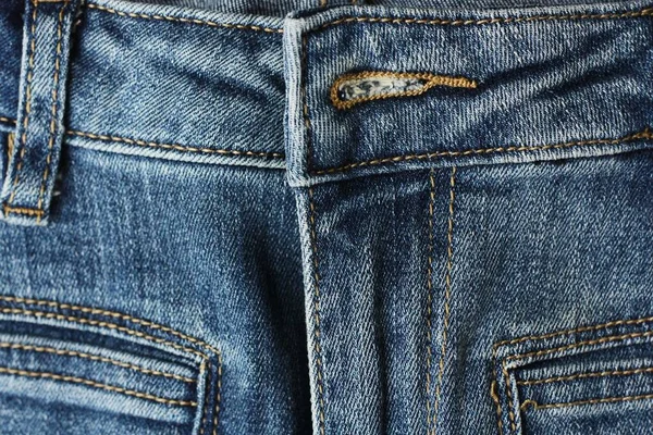 Schöne Blaue Jeans Hintergrund Nahaufnahme — Stockfoto