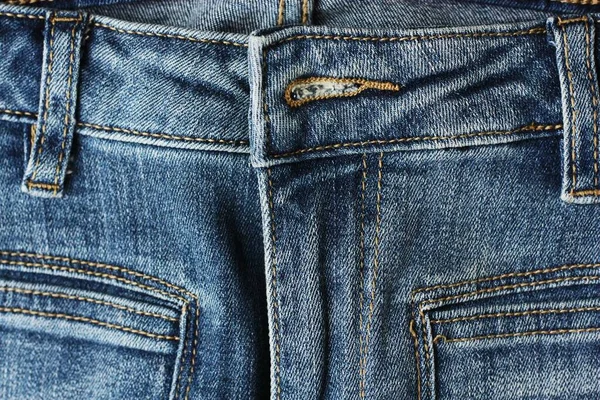 Krásné Modré Džíny Pozadí Zavřít Pohled — Stock fotografie