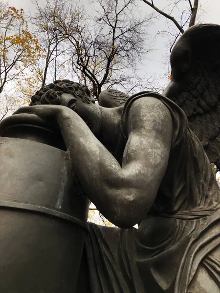 Schöne Aussicht Marmorstatue Der Nekropole — Stockfoto