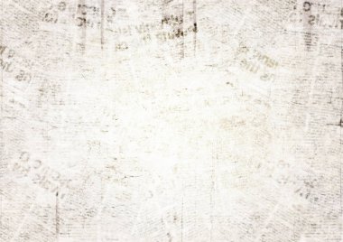 Vintage grunge gazete kağıdı doku arka plan. Eski gazete arka plan bulanık. Metin için yer bir bulanıklık okunamaz yaşlı gazete sayfası. Arka plan gri kahverengi bej kolaj haber sayfaları.