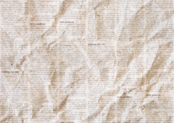 Old Crumpled Grunge Newspaper Paper Texture Background Blurred Vintage Newspaper — Stock Vector