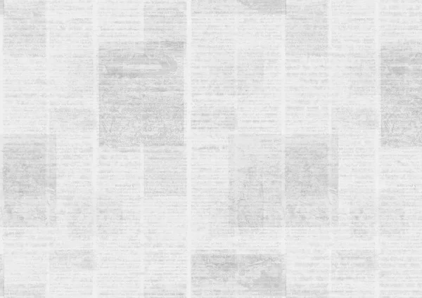 Newspaper old grunge collage horizontal texture. Unreadable vintage news paper pattern. Scratched paper textured page. Gray white newsprint background.