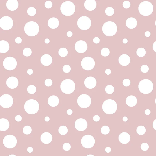 Roze Witte Cirkels Abstract Polka Dot Naadloze Patroon Abstracte Witte — Stockfoto