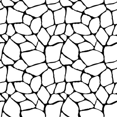 Soyut geometrik siyah beyaz seamless modeli. Siyah arka plan üzerine beyaz elle çizilmiş süsleme. Baskı Tekstil, duvar kağıdı, ambalaj için.