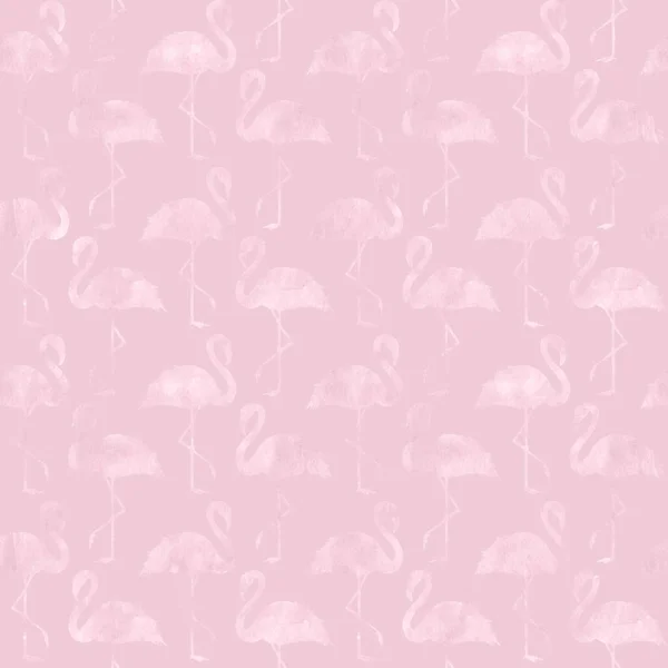 Absztrakt Rózsaszín Arany Csillogó Flamingó Varrat Nélküli Mintát Luxus Arany — Stock Fotó
