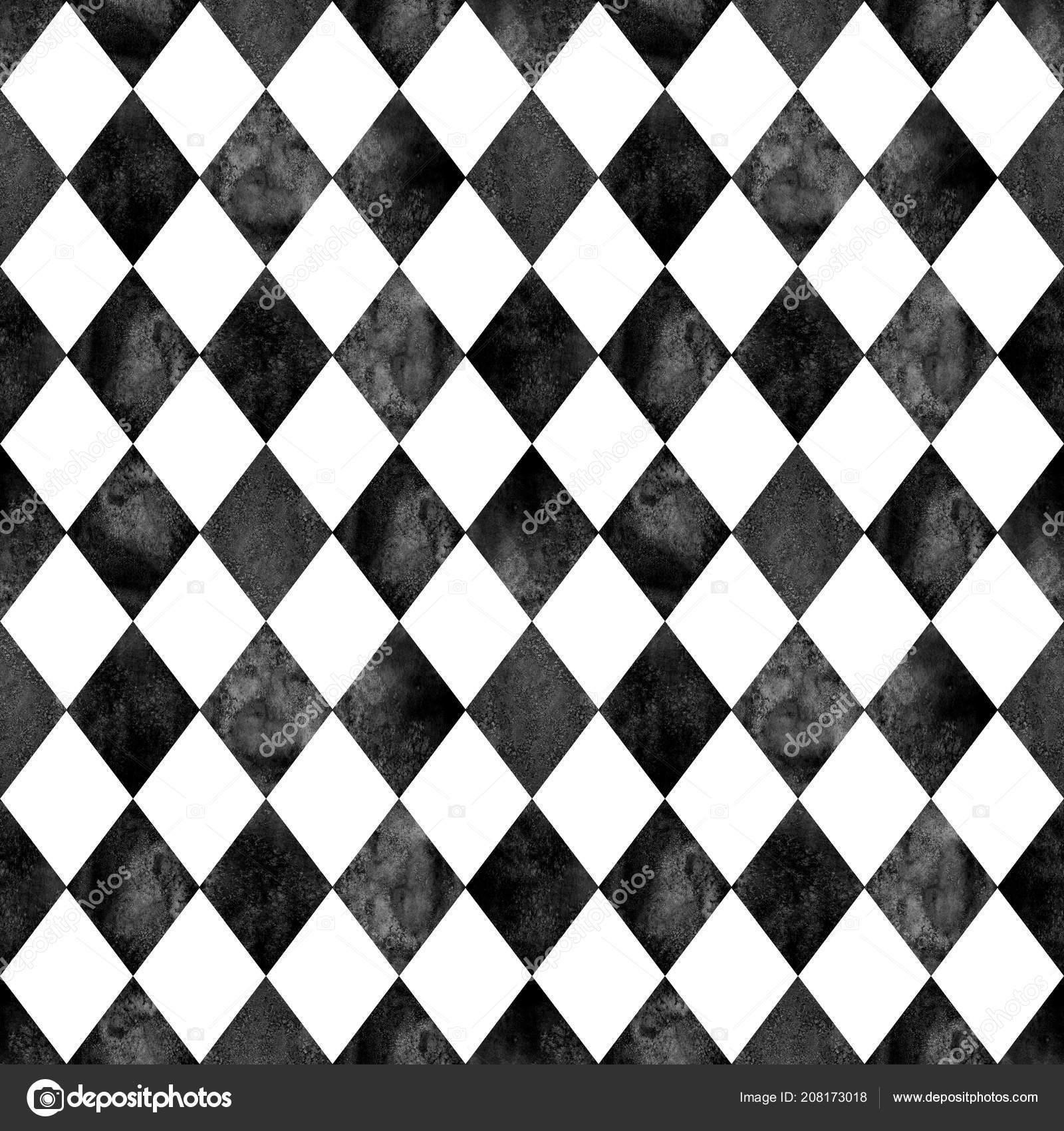 Watercolor Black White Argyle Seamless Plaid Pattern Watercolour Watercolor Black White Argyle Seamless Plaid Pattern Watercolour
