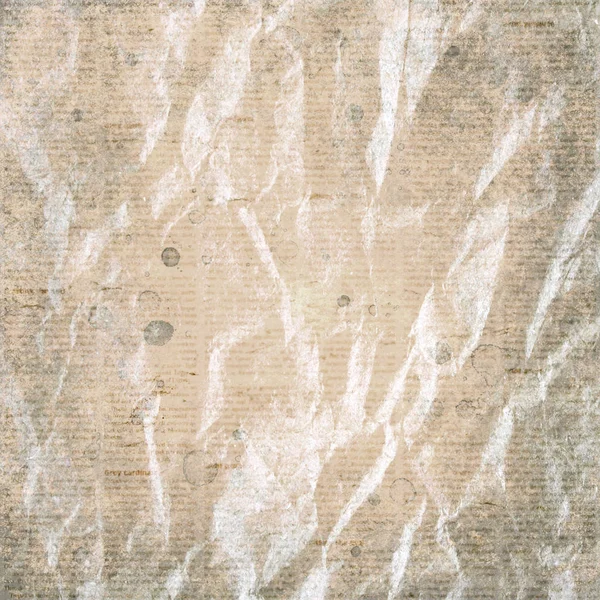 구겨진된 스테인드 재활용 빈티지 흐리게 구겨진된 질감된 페이지 세피아 콜라주 — 스톡 사진