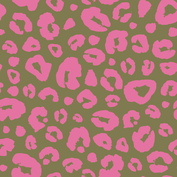 Leopard skin print seamless pattern background. Animal fur spot abstract camouflage texture. Colorful hand drawn spotted print for wrapping paper, wallpaper, textile.