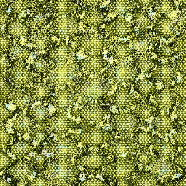 Snake skin seamless pattern. Reptile python seamless texture. Animal color green yellow repeating print texture. Fashion stylish textile textured background.
