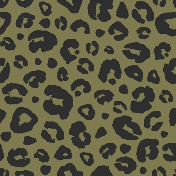 Leopardí Kůže Tisk Vzor Bezešvé Pozadí Zvířecí Srst Přímé Abstraktní — Stock fotografie