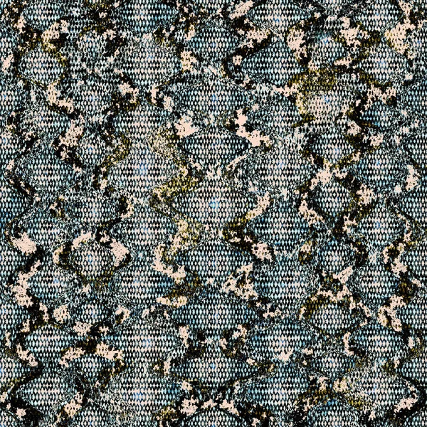 Snake skin seamless pattern. Reptile python seamless texture. Animal color beige blue repeating print texture. Fashion stylish textile textured background.