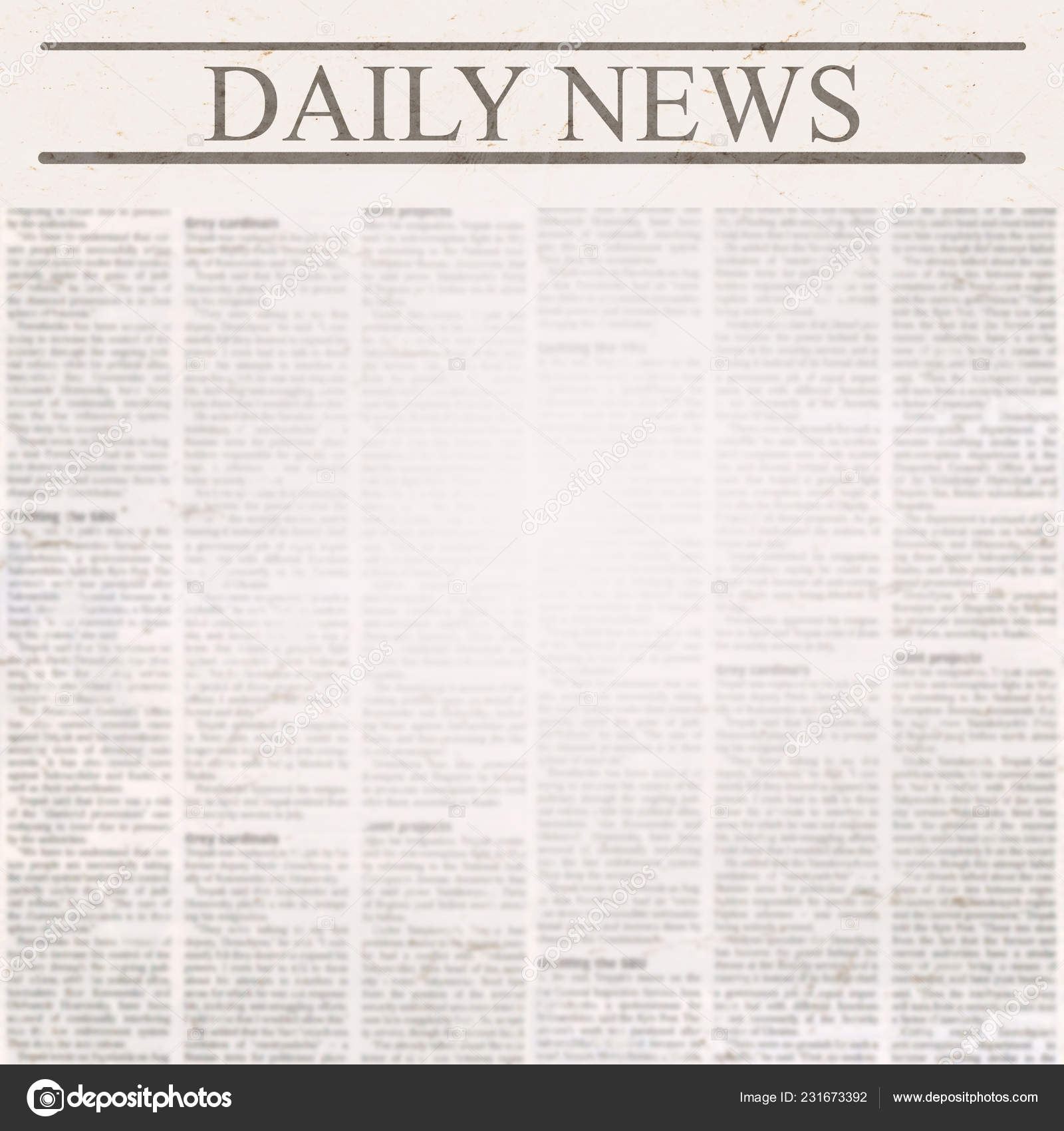 Daily News Newspaper Headline Old Unreadable Text Vintage Grunge Blurred Stock Photo By C Olgaze Daily News Newspaper Headline Old Unreadable Text Vintage Grunge Blurred Stock Photo By C Olgaze
