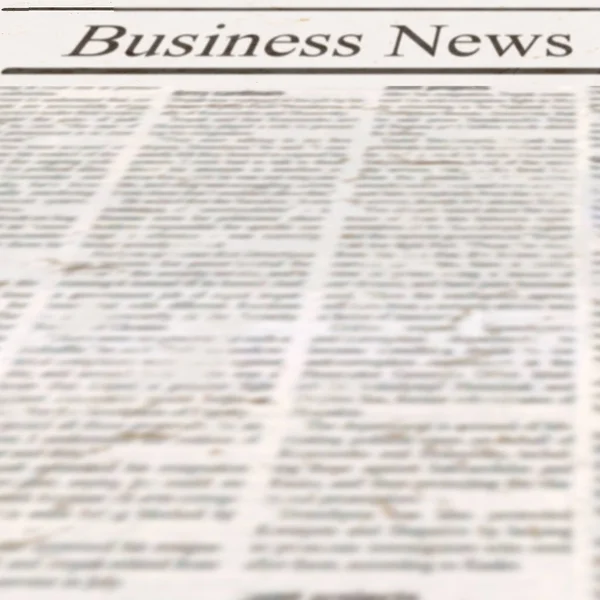 Newspaper Headline Business News Old Unreadable Text Vintage Grunge Blurred — Stock Photo, Image