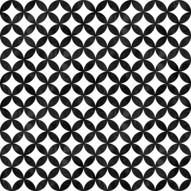 Soyut geometrik seamless modeli. Siyah ve beyaz minimalist tek renkli sulu boya resimle basit şekiller ve resimler. Suluboya şekilli doku daireler. Baskı Tekstil, duvar kağıdı, ambalaj için