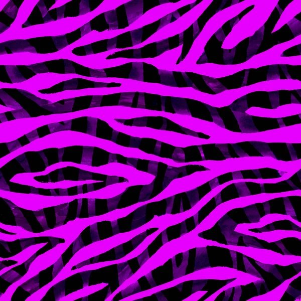 Black and pink abstract vibrant striped seamless pattern background. Watercolor hand drawn colorful bright optical illusions stripe texture. Watercolour print for textile, wallpaper wrapping