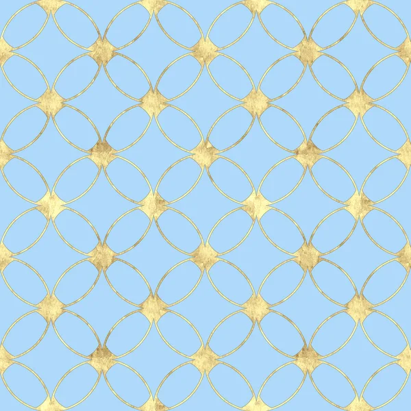 Seamless Pastel Blue Background Abstract Vintage Gold Glitter Pattern Texture — Stock Photo, Image